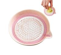 Générique Gradient Grating Plate, Ceramic Garlic Grater, Smooth Kitchen Tool, Multifunctional Food Prep Board Home Kitchen Cioccolato Cipolla Lemon Frutta Vegetable Safe Durable Easy Clean Use