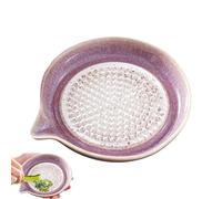 Générique Gradient Grating Plate, Ceramic Garlic Grater, Smooth Kitchen Tool, Multifunctional Food Prep Board Home Kitchen Cioccolato Cipolla Lemon Frutta Vegetable Safe Durable Easy Clean Use