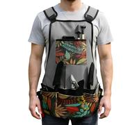 Générique Grembiule da giardino | Grembiule da giardinaggio rinforzato con tasche | e strumenti regolabili e leggeri per lavoro, pittura, barbecue, cucina, pasticceria, raccolta, arte e