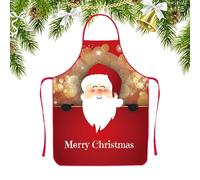 Générique Grembiule di Natale - da cucina impermeabile, Bib di chef di cucina decorativo per gli uomini panettieri Bakers Famiglia Baking Gardening BBQ Home, stile 1, Se référer au descriptif