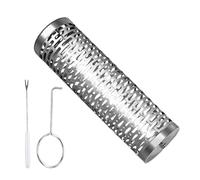 Générique Grill Baskets,Stainless Steel Kitchen Tools with Detachable Handle, Easy to Install Grill Rolling Basket Effortless | for Men Dad Father Birthday Cooking Camping Christmas Garden Party