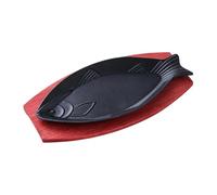 Générique Grilling Pans - Fish Shaped Non Stick Cookware, Frying Pan for BBQ Campfire Kitchen Home Apartment Dorm Party Holiday Eggs Bistecca Pancakes Burgers, Breakfast Cooking Pan