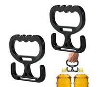 Générique Grocery Bag Carrier Handle - 2 pezzi ergonomici, accessori per il caricamento di oggetti, multiuso, multiuso, per bottiglie di acqua, bucket, vernice e household Stockpiling, verde, Se