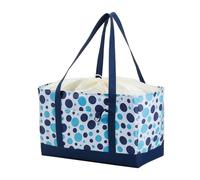 Générique Grocery Shopping Bags - Ampia capacità Drawstring With Pockets,Reusable Heavy Duty Grocery Bags | For Home Apartment Outdoor Camping Fishing Picnic Market Shop Travel, blu, Se référer au