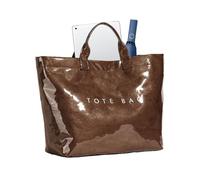 Générique Große Buchstaben Tragetasche - Carta Einkaufstasche im coolen Printdesign, Modische Handtasche | Hochzeit, Geburtstag, Schule, Reise, Lehrerinnen Strandtasche Geschenkaccessoire, marrone, Se