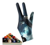 Générique Guanti da piscina per la mano sinistra - Elastic Adjustable Billiard Cue Sport Accessories with 3 Finger | Sinistra Pool Mittens for Cyclists Golfers Athletes Women Youth Teens Dad Mom
