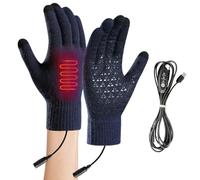 Générique Guanti riscaldati USB - Guanti elettrici di calore | Touchscreen Mitten for Winter Hiking Skiing Snowboarding Outdoor Activities Commuting Cycling Motorcycle Riding Camping