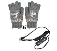 Générique Guanti riscaldati USB | Guanti riscaldati per mani con schermo tattile | Guanti da battito a temperatura regolabile per donne e uomini, perfetti per il lavoro e l'inverno