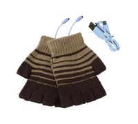 Générique Guanti riscaldati USB, guanti riscaldati senza dita, guanti invernali senza dita USB per donne e uomini - per l'inverno, guanti per la colpa, la guida, il lavoro, l'età