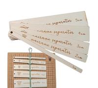 Générique Guida Al distanziatore Macrame - Organizzatore Di Modello Di Righello In Legno, Set Di Strumenti Macrame | Divisore Di Spaziatore, Strumento Di Modello Di Separatore Di Macrame, Righello Di