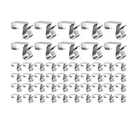 Générique Gutter Hooks For Outdoor Lights, Outdoor Seasonal Lighting Hooks, 50 pz supporto a morsetto antivento per patio parete Ceiling Picture Tree Plants Outside