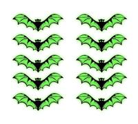 Générique Halloween Bat Wall Decor - Bats Muri Sticker - Decorazioni per le vacanze - Batti Battili Splendenti | Halloween Gothic Wall Decoration 10 Pezzi per Camera Portico Infestato Della Casa