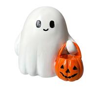 Générique Halloween , Bedside Ghost Lamp, Pumpkin Tabletop Decor, Soft Ambient Lighting, Battery Operated Design, (1 pezzo), Bathroom, Kitchen, Study, Bedroom, Party, Entryway