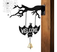 Générique Halloween Bells for Door | Ghost Bat Design Gothic Ornaments | Door Decoration Bell For Holiday Summer Outdoor Home Dinner | Porch Entrance Hallways