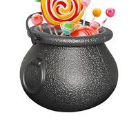 Générique Halloween Candy Bucket, Witch Cauldron Treats Pot Handle, 7 x 5 x 5,3 cm, 2,76 x 1,97 x 2,09 pollici, Reusable Trrick Or Treat Container, Party Prop for Kids, Girls, Boys, Adulti, Indoor