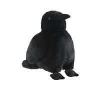 Générique Halloween Crow Plush - 15 cm di peluche di realistico | Decorazione spaventosa morbida e giocattolo scuro in peluche per le | Accessorio per feste, decorazione della casa, regalo per