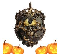 Générique Halloween Door Bell - Iron Skull Decoration with Spooky Animated
