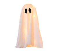 Générique Halloween Ghost Decor, Light Up Ghost Table Ornament, Spooky LED Display, Haunting Centerpiece Prop, Scary Decoration for Indoor, Birthday, Party, Bedroom, Haunted Setup, White