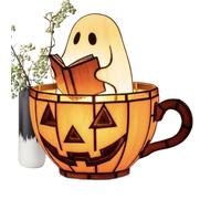 Générique Halloween Ghost Light - Halloween Ghost Lamp | Luce del LED del Lettore fantasma | Resin Nightlight Desk Display Ornamento per la Tabella da Tavolo all'aperto