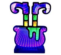 Générique Halloween Led , Usb Powered Table Lamp, Festive Spooky Design, Soft Glow Illumination, Orange Purple Color Option, Crafted From Acrilico, PVC Material, 5,51 x 1,97 x 8,27 cm