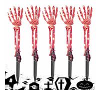Générique Halloween Path Lights, Halloween Hand Skeleton Lamps, Waterproof Holiday Light Stakes, Decorative Outdoor Lighting for Walkway, Porch, Patio, Driveway, Garden, Yard, Party Decoration