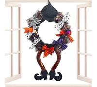 Générique Halloween Wreath for Front Door | Spooky Halloween Party Sign | Wreath Decorations | for Home Apartment Garden Yard Terrace Party Themed Events Haunted House Decoration