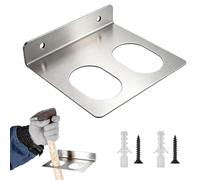 Générique Hammer Rack Tool, Stainless Tool Holder, Heavy Duty Rack, Doppio Slot Storage for Workshop Organization, Metal Wall Mounted Racks Woodworking Shed, Heavy Duty Tools Holder Garage Use