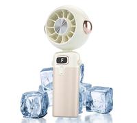 Générique Handheld Cooling Fan, Fan portatile, Folding Compact Design, Powerful Breeze Function, Ideal for Summer Heat, Desk Use, Outdoor Adventures, Great for Travel Beach Camping Car
