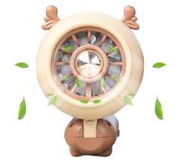 Générique Handheld Fan, Desk Fan, 6,69 x 3,15 Bear-Shaped Foldable Outdoor Cooler with Ricaricable Battery, Quiet Wind Blower for Hiking, Camping, Palestra, Home, Commuting, Workout, Table Use