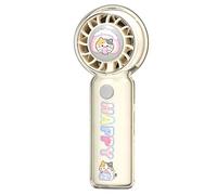 Générique Handheld Fan | USB ricaricabile 3-Speed Cartoon Cute Summer Tool | Personal Fan Handheld | for Beach Vacation Outdoor Indoor Travel Home Office