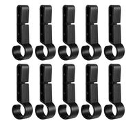 Générique Hard Hat Light Clips - 10 pezzi Helmet Headlight Safety Hooks, Secure Attachment for Hard Hat, Industrial Work, Manutenzione, Outdoors, Fishing, Caving and Oilfield