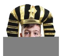 Générique Hat - Costume da King Tutankhamon in nero e oro | Cappelli unisex per | Accessorio adatto per adulti e aux, feste a tema, Cosplay, Carnevale e Deg