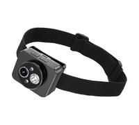 Générique Head Mounted Video Camera - Black Color Headlamp Lighted Action Camera | Easy to Use Reusable Smart Sensing Control Shock-Absorbing Electronics Supplies Portable for Adventure Hiking