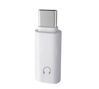 Générique Headphone Adapter, Type C Audio Converter, 3,5 mm Plug and Play, Compact Durable Design, High Fidelity Sound Transfer for Phone Tablet Laptop Speaker Amplifier Use Color White