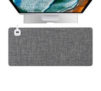 Générique Heated Desk Pad | Smart Heated Desk Mat Keeps You Warm in Winter | Heated Mouse Pad | 80 x 33 cm per Office Home European Standards PET alluminio foil