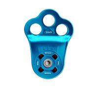 Générique Heavy Duty Pulley - Climbing Ascender for Rescue | Lega di alluminio con cuscinetti, corda Rigging Gear, Slackline Tree Tool for Backyard Rappelling and Fall Protection