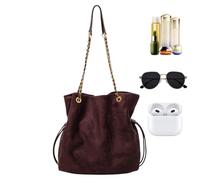 Générique Hobo - Borsa a tracolla da viaggio, grande per computer portatile, viaggio, spiaggia, notte, scuola, ospedale, weekend, mamma e insegnante, Caffè nero., Se référer au descriptif