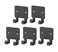 Générique Holder for Shower, Heavy-Duty Metal Stand, 5X Multifunction Organizer, Adhesive Hooks, No-Drill Storage for Bathroom, Kitchen, and Behind-Door Use