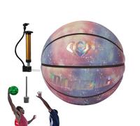 Générique Holraphic Basketball - Durevole PU Leather Night Light Ball, riflettente Glow Ball | Size 7 Self-Lighting with Eye-Catching, Fun Sports Equipment for Kids Boys Girls Court Games