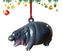 Générique Home Decor Wall Art | Hippo Bedroom Wall Decor Rearview Mirrors Charm,Creative Decorative Ornaments Modern Wall Decor For Car Living Room Bedroom