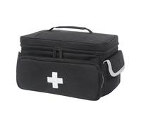 Générique Home Health Bag, Waterproof Medicine Storage, 29 x 19,5 x 17,5 cm, Pill Bottle Organizer, Easy Organization, Travel Pharmacy Bag, Compact Medication Holder for Home, Journey, Office, Nero ,