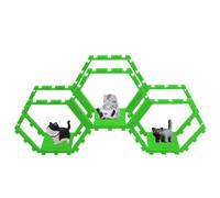 Générique Honeycomb Display Shelves, Wall Mounted Pop Figures Display, Stylish Desktop Decoration Picture Toy Storage Shelf, 3 pezzi, Ideal for Living Room, 2,32 × 2,16 pollici