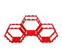 Générique Honeycomb Display Shelves, Wall Mounted Pop Figures Display, Stylish Desktop Decoration Picture Toy Storage Shelf, 3 pezzi, Ideal for Living Room, 2,32 × 2,16 pollici