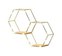 Générique Honeycomb Wall Shelf - Hexagon Walls Decor with LED Lights, Geometric Storage Display, Modern Floating Walls Organizer, Decorative Design | Wall Shelf for Living Room Bedroom Bathroom