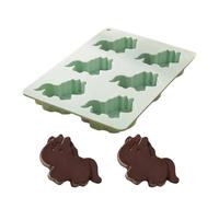 Générique Horse Chocolate Molds Silicone, 6-Cavity Epoxy Casting Mould | Chocolate Candy Molds | For Party Candy Ice Soap Baking Cake DIY Jelly Gummy5.51 * 4.21inchsss