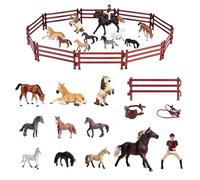 Générique Horses Stabile - Animal Emulative Toys - Fattoria con 1 - ria World World è moltoRider 10 - - Horse Fences - Il giocattolo prodotto è in Assenza educativa - di - anni Il Top