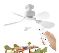 Générique Household Small Fan Light - Ceiling Light with Fan - Intelligent Lighting Detachable Cooling Gadget for Hallway Bedroom Living Room Courtyard Indoor Garage Store Patio Porch Kitchen