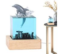 Générique Humpback Whale Night Light, Sea Landscape Lamp, Resin Table Lamp, Usb Charging Night Light, Deep Sea Lamp, Tavolo Lamp, Whale Lamp, Sea Animal Night Light, Themed Night Light