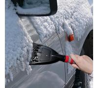 Générique Ice Scraper, ABS Sponge Handle 34 cm | Ice Scrapers for Car with No Slip Grip, Windshield, Mirror, Headlight, Taillight, Iće Snow Frost Removal for Car | Winter