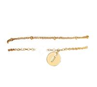 Générique Impilabile Per Bracciali Classico Braccialetto Braccialetto a quattro dischi monogrammi, gioielli personalizzati per donne e adolescenti Messaggi Larghezza Regalo Braccialetti Donne Anelli